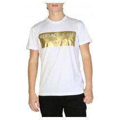 Versace Jeans Koszulka T-shirt B3GSB76V_36620. Koszulki męskie Versace Jeans, xxl, bez wzorów, z jeansu, bez kołnierzyka. Za 320,00 zł.