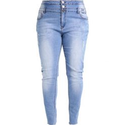 City Chic JEAN HARLEY VIBES Jeansy Slim Fit light indigo. Niebieskie jeansy damskie City Chic, z bawełny. W wyprzedaży za 303,20 zł.