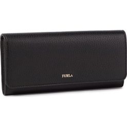 Duży Portfel Damski FURLA - Babylon 1023202 P PU02 HSF Nero. Czarne portfele damskie Furla, bez wzorów, ze skóry. Za 689,00 zł.