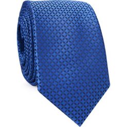 Krawat męski KWNR001727. Niebieskie krawaty męskie Giacomo Conti, bez wzorów, z mikrofibry, eleganckie. Za 69,00 zł.