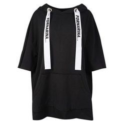 Fornarina Damska Bluza Teddy - Black (Rozmiar S). Czarne bluzy damskie marki Fornarina, s. W wyprzedaży za 219,00 zł.