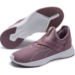 Puma buty fitness damskie Radiate Xt Slip On Elderberry Silve 40,5. Buty sportowe damskie Puma, w paski, z gumy, sportowe, do biegania. W wyprzedaży za 209,00 zł.