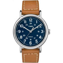 Zegarek Timex Męski TW2R42500 Weekender Indiglo brązowy. Pomarańczowe zegarki męskie Timex. Za 199,00 zł.