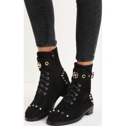 Buty zimowe damskie: Czarne Botki Mysterio