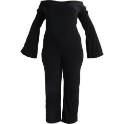 Kombinezony damskie: Pink Clove BARDOT LACE UP SLEEVE Kombinezon black