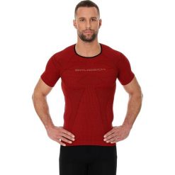 Koszulki sportowe męskie: Brubeck Koszulka męska 3D Run PRO z krótkim rękawem ciemnoczerwony r. XXL (SS11920)