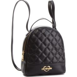 Plecak LOVE MOSCHINO - JC4206PP06KA000A Gal. Oro. Czarne plecaki damskie Love Moschino, ze skóry ekologicznej. Za 679,00 zł.