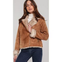Camelowa Kurtka Keswick. Brązowe kurtki damskie Renee, xl, bez wzorów, klasyczne, bez kaptura. Za 199,99 zł.