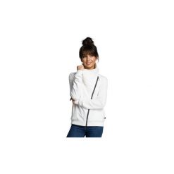 Bluzy Be B071 Bluza z ukośnym zamkiem. Szare bluzy damskie marki BE, s, bez wzorów, bez rękawów, bez kaptura. Za 139,00 zł.