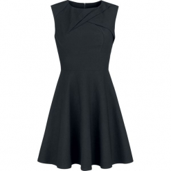 Voodoo Vixen Claudette Skaterdress Sukienka czarny. Czarne sukienki na komunię Voodoo Vixen, s, z materiału, z dekoltem na plecach. Za 129,90 zł.