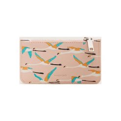 Mango - Etui na karty Flamenco. Różowe portfele damskie Mango, bez wzorów, z poliesteru. Za 29,90 zł.