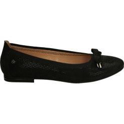 Baleriny - 115 KK-CZARNY. Czarne baleriny damskie Venezia, z nubiku. Za 189,00 zł.
