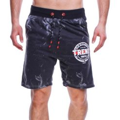 Krótkie spodenki męskie czarne Recea. Czarne spodenki i szorty męskie Recea, xl, bez wzorów, z bawełny, krótkie. Za 39,99 zł.