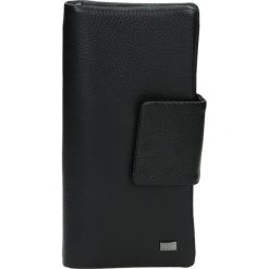 PORTFEL NOBO - NPUR-LG0120-C020 - czarny - Portfel. Czarne portfele damskie Nobo, bez wzorów, ze skóry. W wyprzedaży za 174,30 zł.
