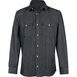 Produkt Next Western Shirt Koszula ciemnoszary. Szare koszule męskie na spinki Produkt, l, z długim rękawem. Za 109,90 zł.