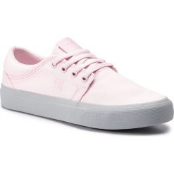 Tenisówki DC - Trase Tx ADYS300126 Grey/Pink (Gp2). Różowe półbuty damskie DC, bez wzorów, z gumy, bez zapięcia. W wyprzedaży za 169,00 zł.
