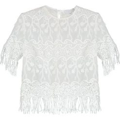 Bluzki damskie: Endless Rose EYELET FRINGED Bluzka white
