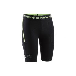 Krótkie legginsy Kiprun. Czarne legginsy dziewczęce KALENJI. Za 29,99 zł.