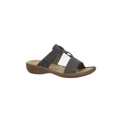 Sandały damskie: Sandały Rieker Szare klapki z nitami 60833-45