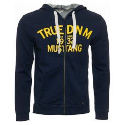 Mustang Bluza Męska Melange M Ciemny Niebieski. Niebieskie bluzy męskie Mustang, m, bez wzorów, z bawełny, klasyczne, z kapturem, bez rękawów, z kapturem. Za 342,00 zł.