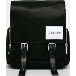 Calvin Klein - Plecak. Czarne plecaki damskie Calvin Klein, z aplikacjami, z poliesteru. W wyprzedaży za 479,90 zł.