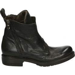 Botki - 32525140 M NE. Czarne botki damskie na zamek Venezia, ze skóry. Za 559,00 zł.