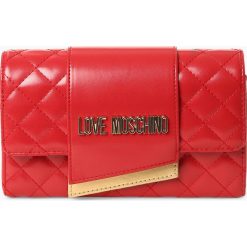 Love Moschino - Damska torebka na ramię, czerwony. Czerwone torebki klasyczne damskie Love Moschino, z haftami, eleganckie, na ramię, z haftem. Za 299,95 zł.