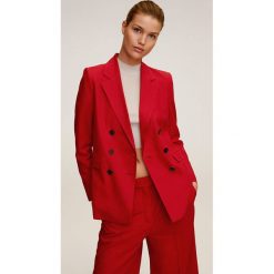 Mango - Marynarka Tempoli. Szare kamizelki damskie Mango, bez wzorów, z bawełny, eleganckie, bez kaptura. W wyprzedaży za 139,90 zł.