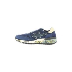 Buty Premiata MICK. Niebieskie trampki męskie Premiata, bez wzorów, bez zapięcia. Za 765,34 zł.