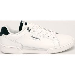 Pepe Jeans - Buty skórzane LAMBERT ACTION BOYS. Białe buty sportowe damskie Pepe Jeans, bez wzorów, z jeansu, sportowe. Za 219,90 zł.