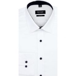 Koszula bexley 2876e długi rękaw slim fit biały. Białe koszule męskie Recman, m, bez wzorów, bez kołnierzyka, z długim rękawem. Za 139,00 zł.