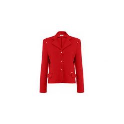 Krótka marynarka damska z dzianiny dresowej. Czarne marynarki damskie marki Bien fashion, xl, bez wzorów, z jeansu. Za 109,00 zł.
