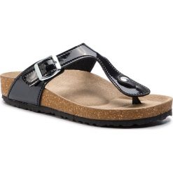 Japonki MARCO TOZZI - 2-27400-22 Black Patent 018. Czarne klapki damskie Marco Tozzi, bez wzorów, ze skóry ekologicznej, bez obcasa. Za 119,90 zł.