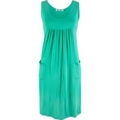 Sukienka z dżerseju bonprix zielony oceaniczny. Sukienki damskie bonprix. Za 74,99 zł.