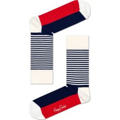 Happy Socks - Skarpetki Stripe Gift Box (4-pak). Skarpetki damskie Happy Socks, bez wzorów, z elastanu. W wyprzedaży za 99,90 zł.