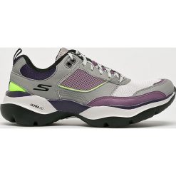 Skechers - Buty. Fioletowe buty sportowe damskie Skechers, bez wzorów, ze skóry, sportowe. W wyprzedaży za 199,90 zł.