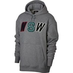 BLUZA M NSW NSW HOODIE PO FLC. Szare bluzy męskie marki Adidas, m, z bawełny. Za 244,99 zł.
