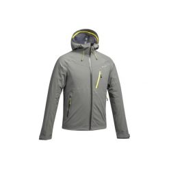 Kurtka turystyczna MH500 WTP męska. Brązowe kurtki męskie QUECHUA, xl, bez wzorów, z elastanu, bez kaptura. Za 299,99 zł.