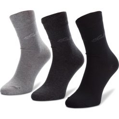 Zestaw 3 par wysokich skarpet damskich TOM TAILOR - 9703A Black 61C. Szare skarpetki damskie Tom Tailor, bez wzorów, z elastanu. Za 39,00 zł.