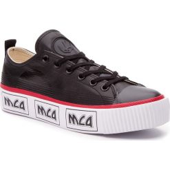 Trampki MCQ ALEXANDER MCQUEEN - Plimsoll Platform Lo 543774 R2556 1000 Black. Czarne półbuty męskie McQ Alexander McQueen, bez wzorów, ze skóry, klasyczne, bez zapięcia. W wyprzedaży za 549,00 zł.