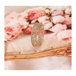 Złota, damska obrączka w stylu boho. Żółte obrączki damskie ZOLLINE, złote. Za 2079,00 zł.