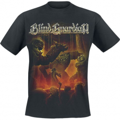 Blind Guardian A Night At The Opera T-Shirt czarny. Białe t-shirty męskie z nadrukiem marki KALENJI, m, z elastanu, z dekoltem na plecach. Za 79,90 zł.