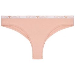 Figi brazylijskie Emporio Armani Underwear 163179 9A263 13270. Różowe figi damskie Emporio Armani Underwear, m, bez wzorów, z elastanu. W wyprzedaży za 79,00 zł.