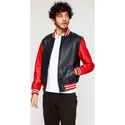 Tommy Hilfiger - Kurtka bomber skórzana. Szare kurtki męskie bomber TOMMY HILFIGER, z bawełny. W wyprzedaży za 1169,10 zł.