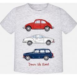 Mayoral - T-shirt dziecięcy 68-98 cm. Szare t-shirty męskie marki Mayoral, z nadrukiem, z bawełny. Za 54,90 zł.