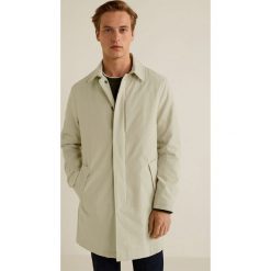 Mango Man - Płaszcz Kintosh. Brązowe płaszcze na zamek męskie marki Cropp, na zimę, l, sportowe. Za 399,90 zł.