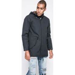 Pepe Jeans - Kurtka. Niebieskie płaszcze męskie Pepe Jeans, m, bez wzorów, z bawełny, długie, z kapturem. W wyprzedaży za 479,90 zł.