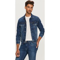 Pepe Jeans - Kurtka jeansowa Pinner. Niebieskie płaszcze męskie Pepe Jeans, s, bez wzorów, z bawełny, krótkie, bez kaptura. Za 399,90 zł.