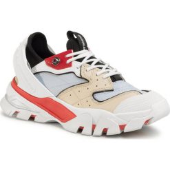 Sneakersy CALVIN KLEIN JEANS - Clarice B4R0883 Stone/Racing Red/Cha. Brązowe półbuty damskie Calvin Klein Jeans, z jeansu. W wyprzedaży za 679,00 zł.