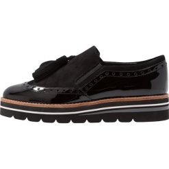 Dune London GLORYA Półbuty wsuwane black. Czarne mokasyny damskie marki Dune London, ze skóry ekologicznej. Za 509,00 zł.